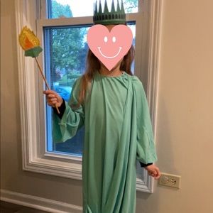 Toddler girls Statue of Liberty Halloween costume size 5t 6t custom full outfit
